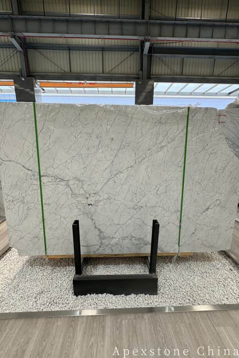Statuario Venato Marble Feature Wall