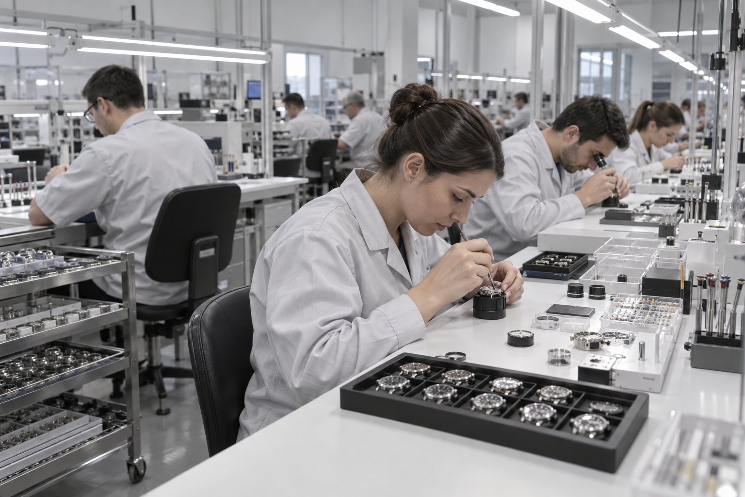 Watch Assembly Lines Aurevo factory