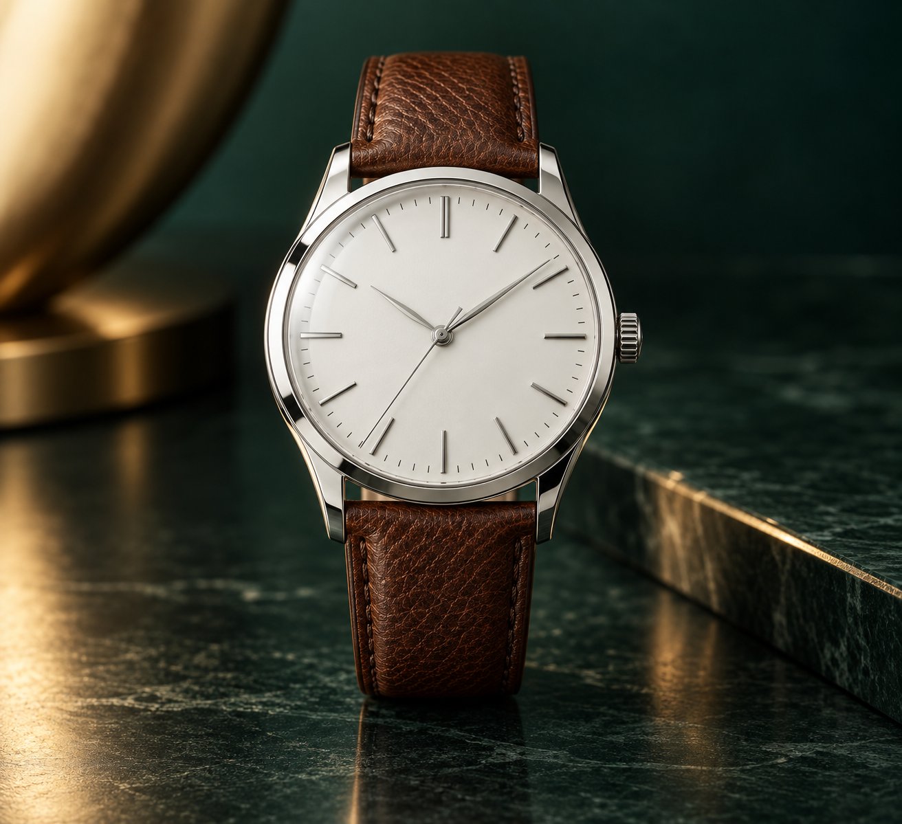 Aurevo Classic Leather Watch men's watch