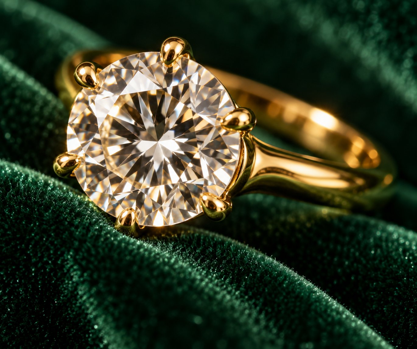Aurevo Gemstone Ring gold-tone-ring