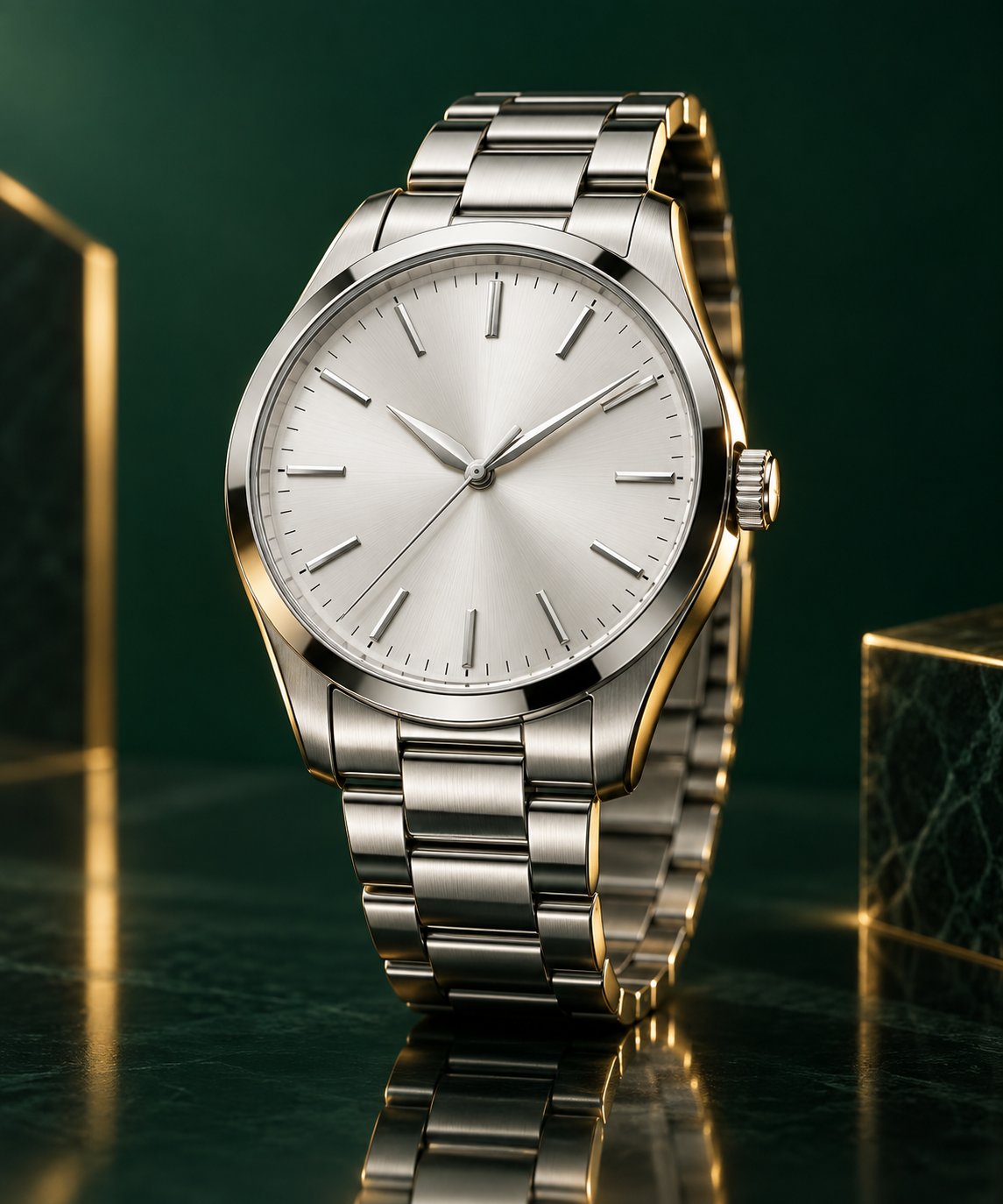 Aurevo Steel Quartz Watch stainless-steel-watch