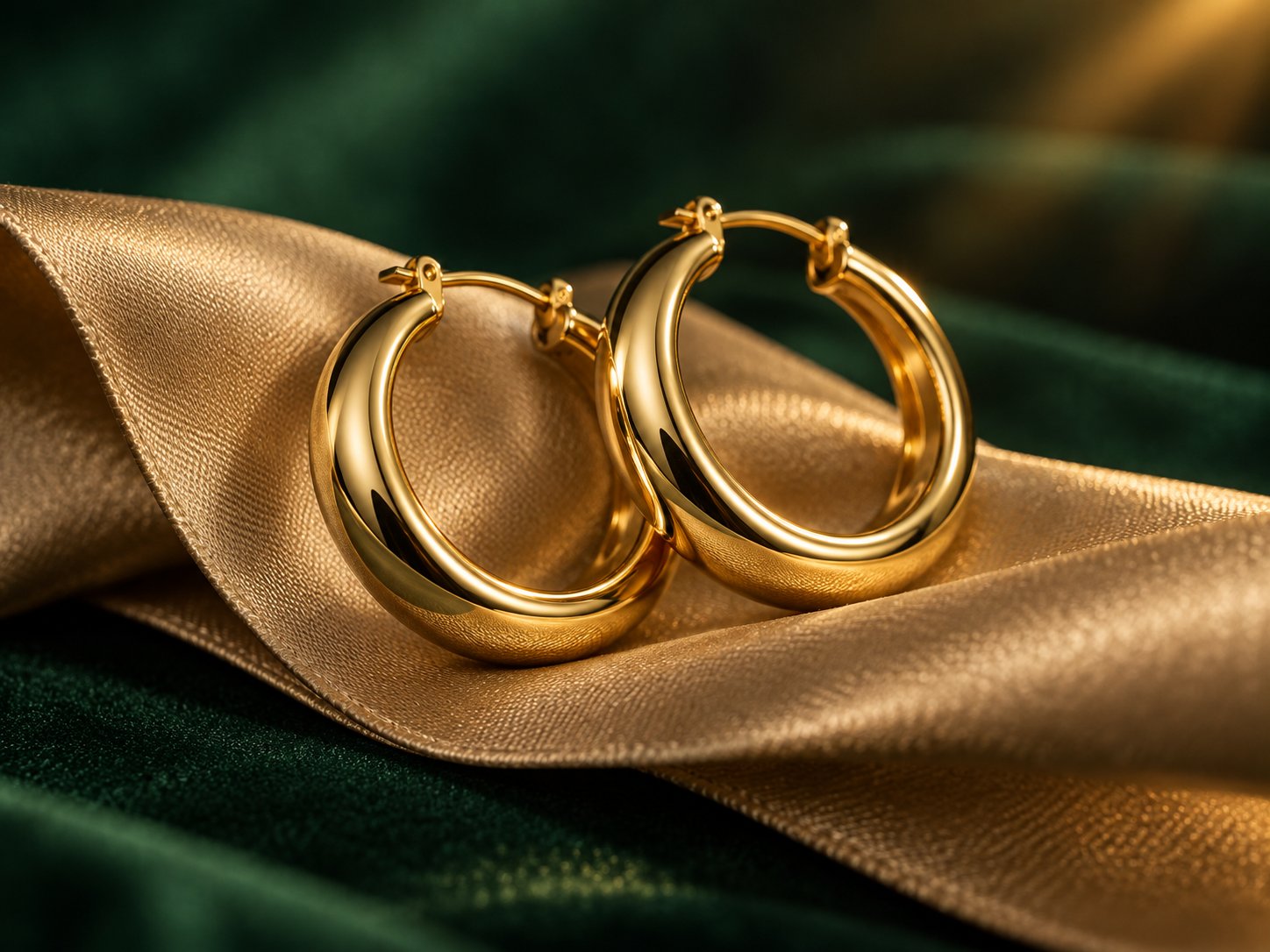 Aurevo Gold-Tone Hoop Earrings hoop-earrings-oem
