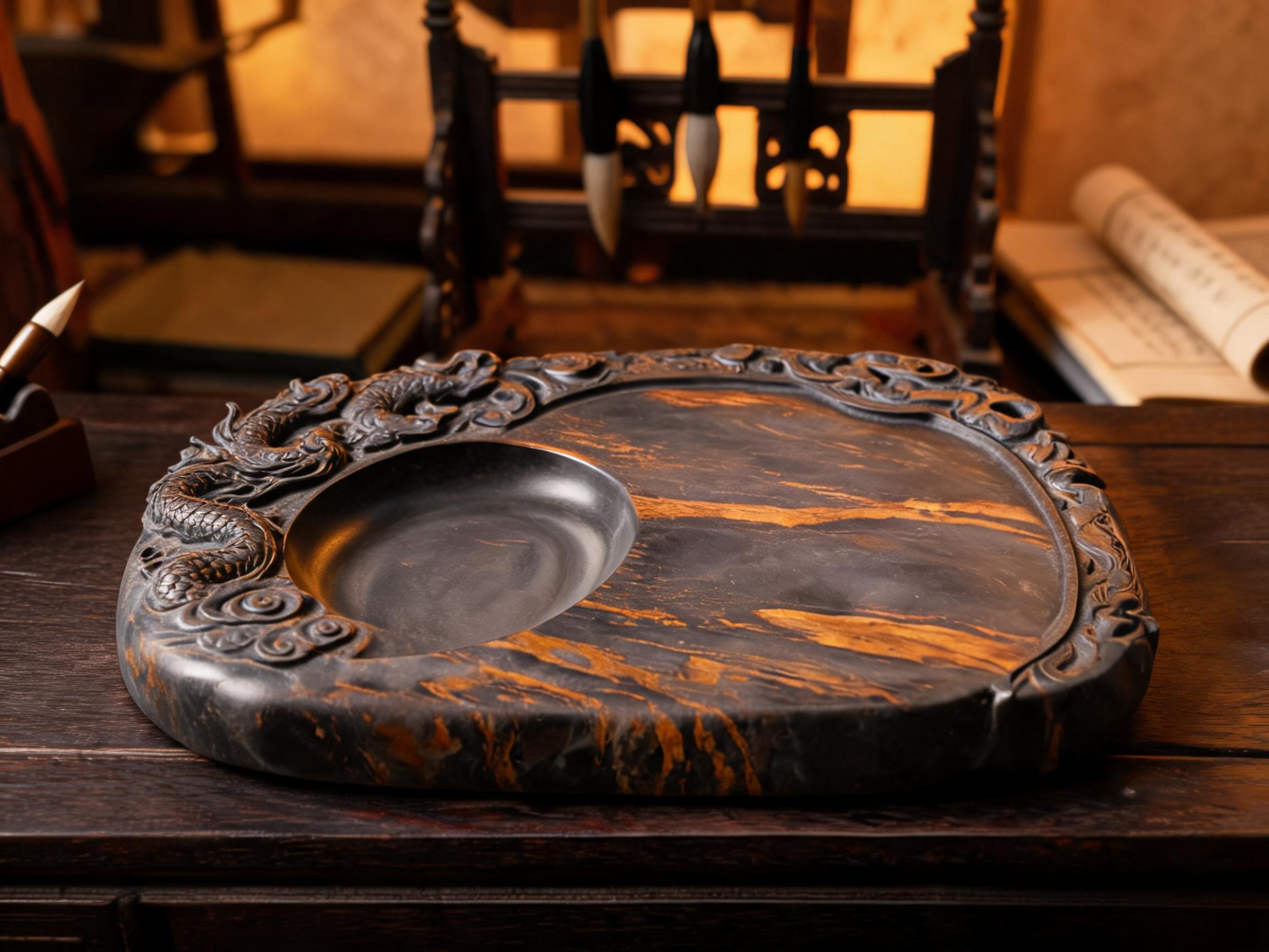 Carved Decorative Inkstone Inkstones