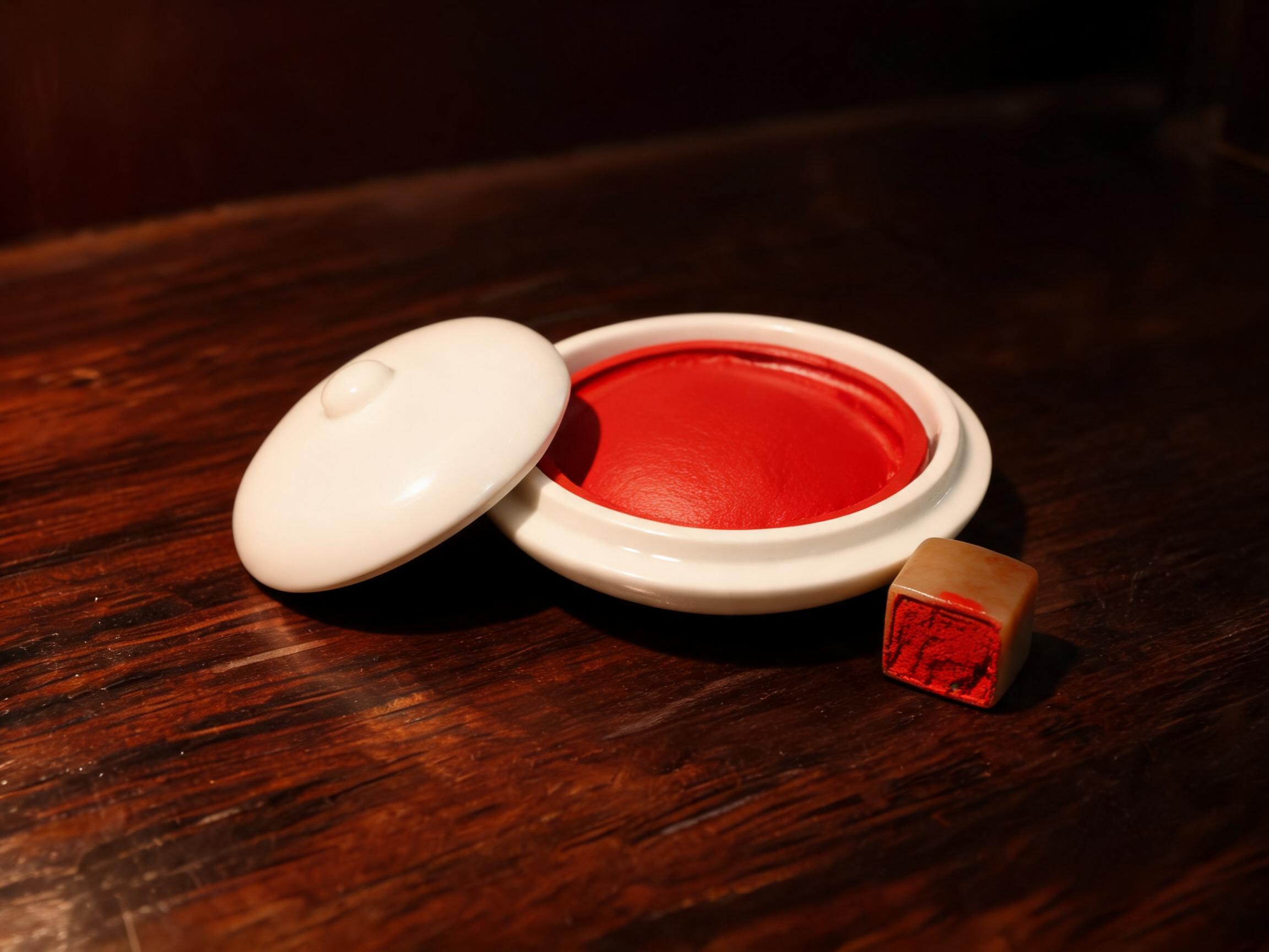 Vermilion Ink Paste Seal Carving