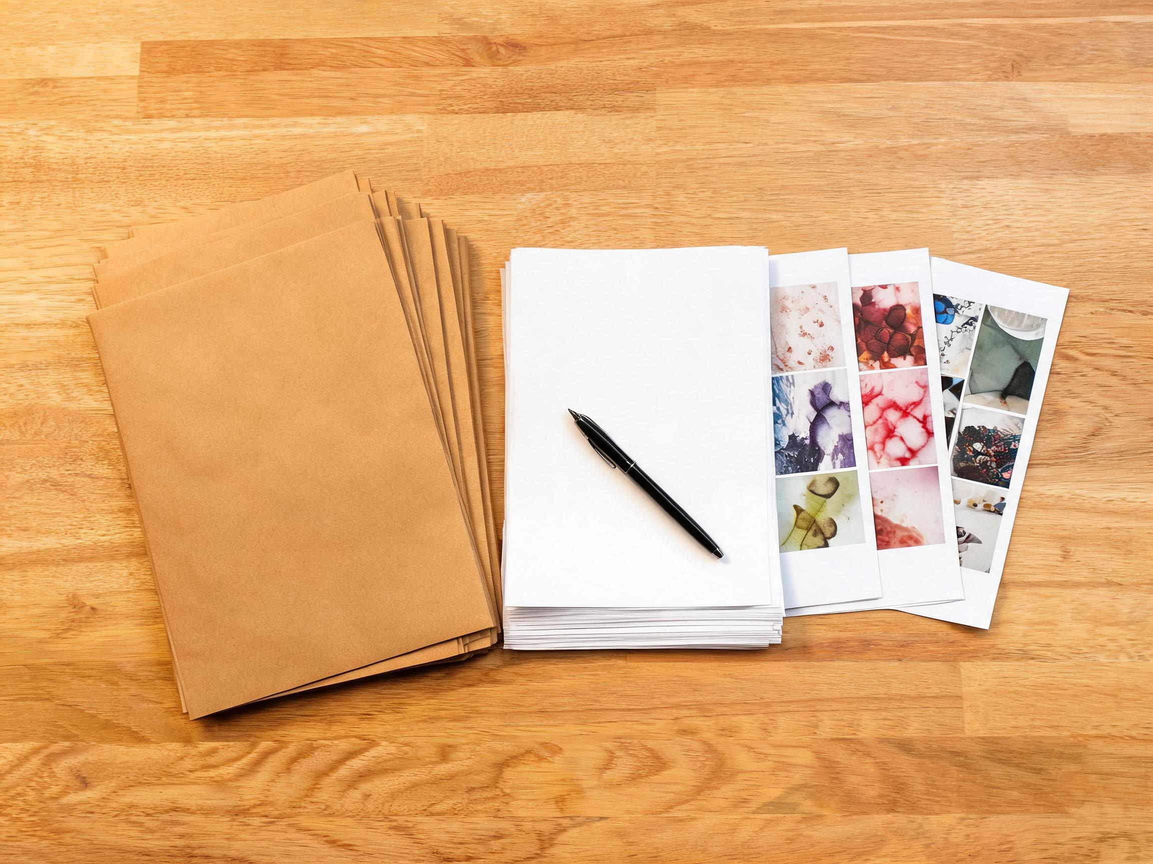 Buyer approval document set with sample photos and spec sheets