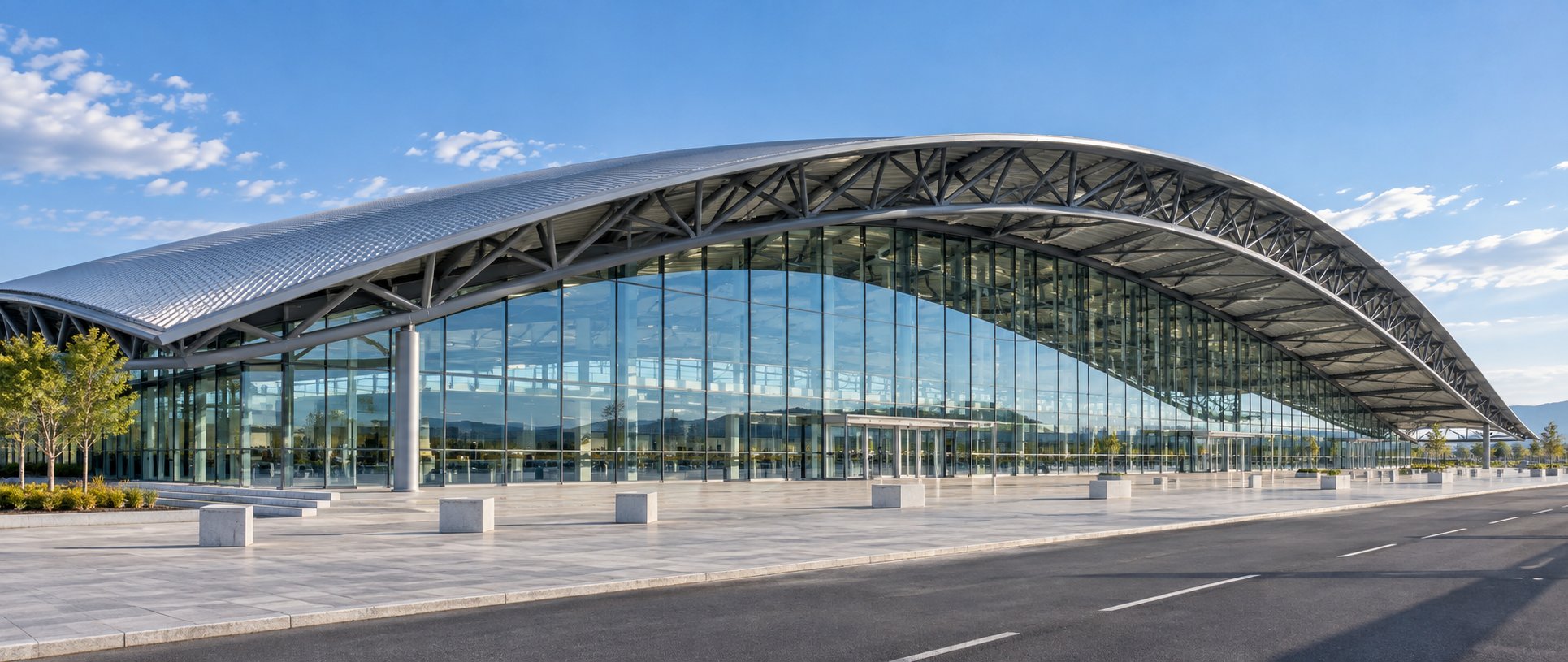 Prefabricated steel structure aircraft terminal steel aircraft terminal manufacturer