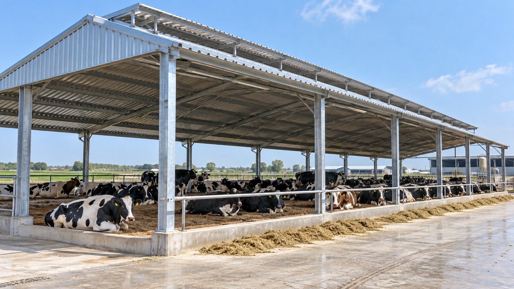 Metal Loafing Shed: Sized by Stocking Rules, Built Galvanized