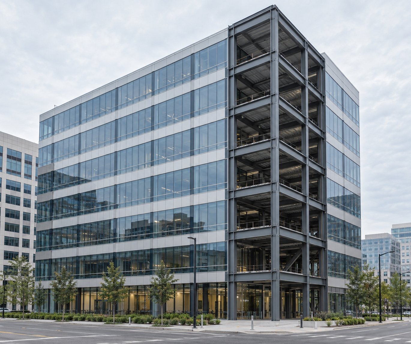 Modern steel structure commercial building steel commercial building manufacturer