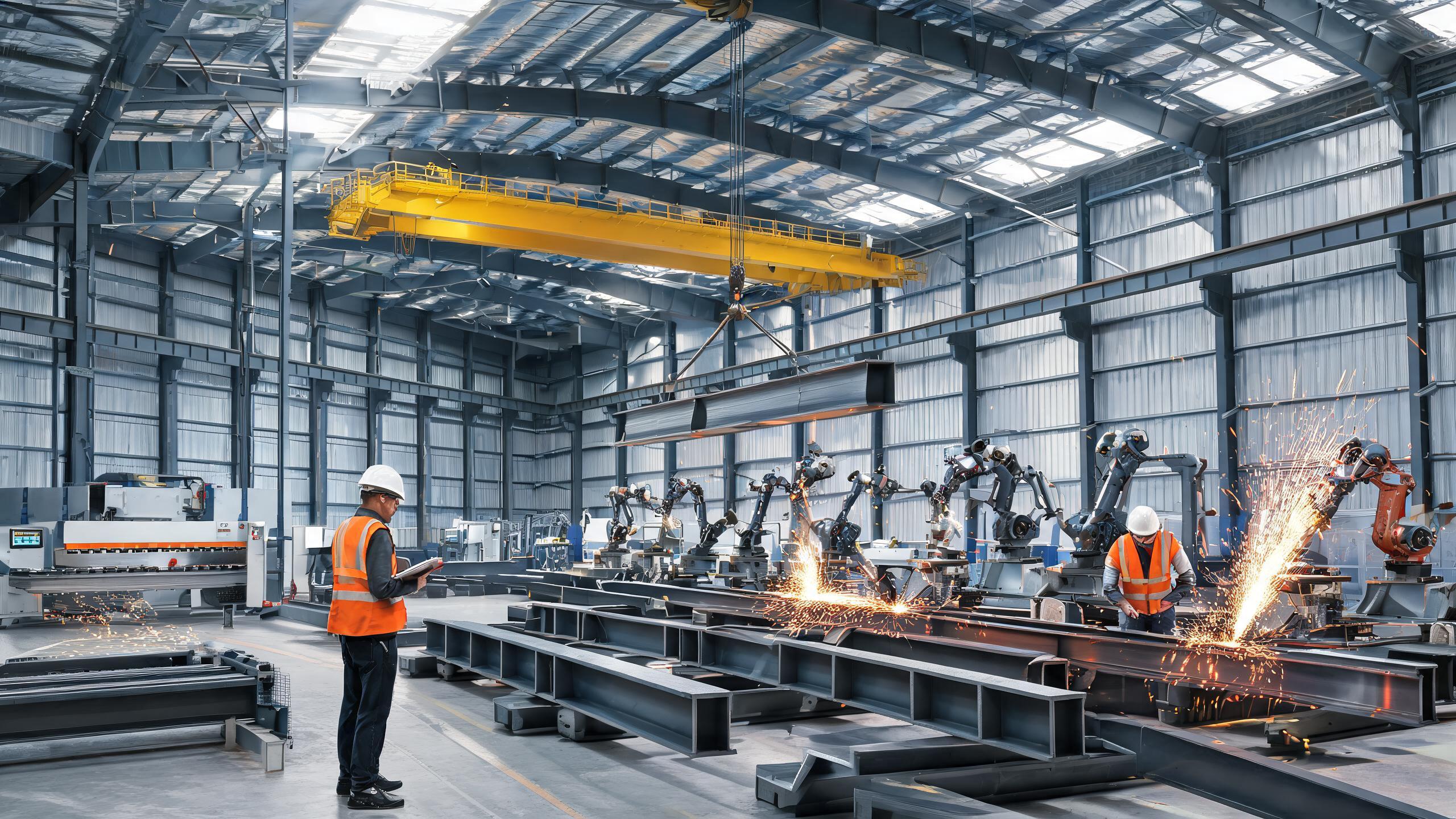 Jidian Construction Delivers 48-Meter Clear-Span Steel Warehouse Solutions large-span steel structure