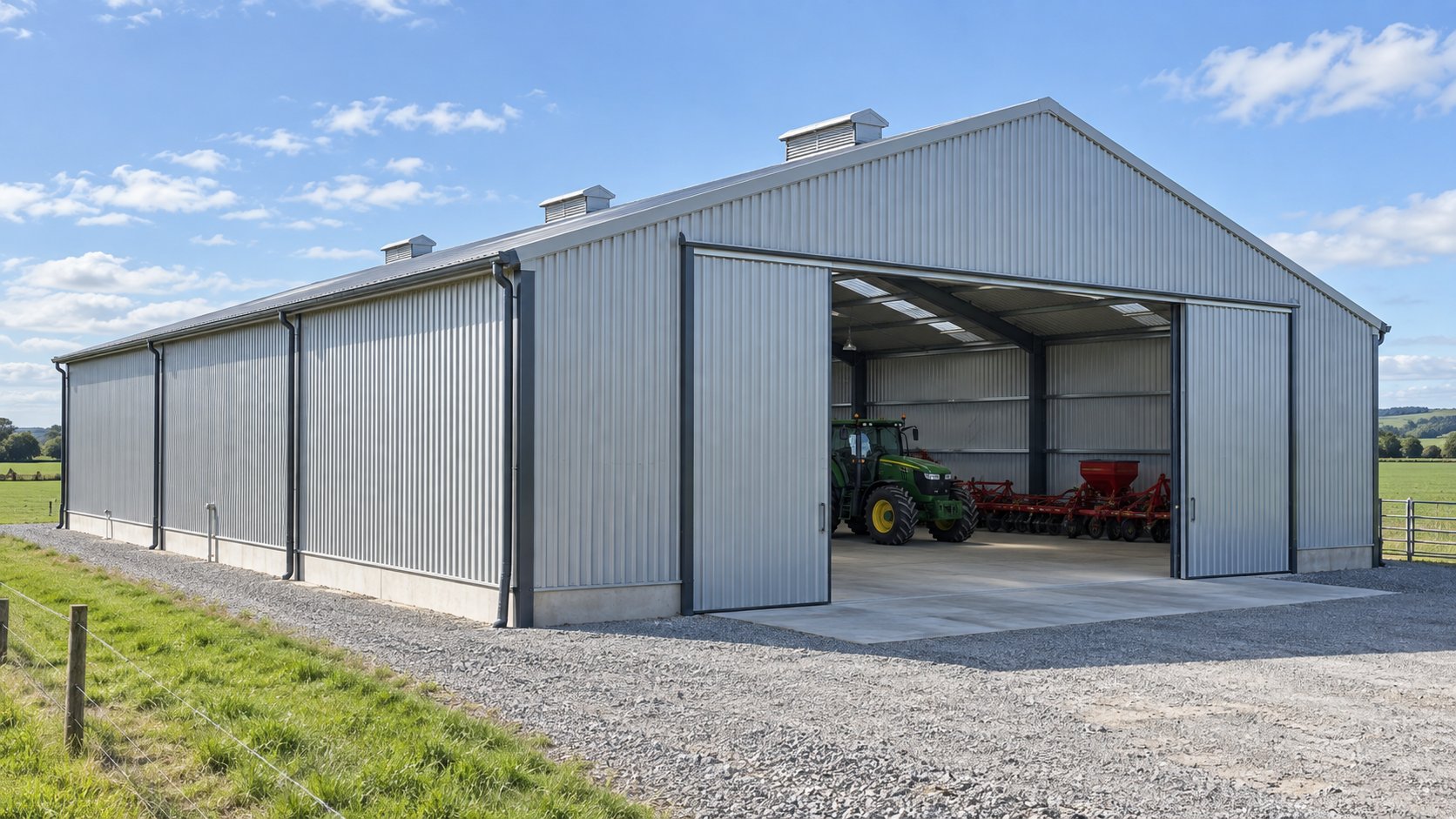 Agricultural light steel farm shed building light steel farm shed manufacturer