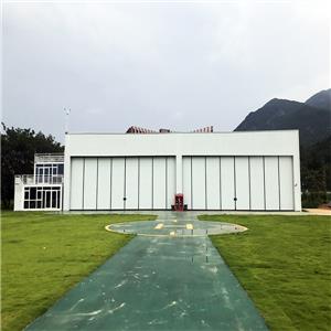 Prefabricated steel structure aircraft hangar industrial aircraft maintenance building supplier