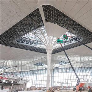 Prefabricated steel structure aircraft terminal large span transport building supplier