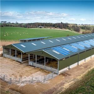 Prefabricated galvanized steel Structure Cow Shed galvanized steel cow shed manufacturer