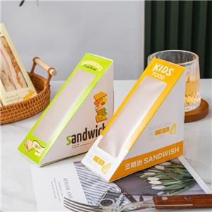 Disposable Triangle Toast Sandwich Lunch Box Container triangle sandwich box