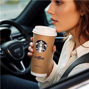 Custom Disposable Double Wall 22oz Paper Cups Recyclable Coffee and Cafe Bakery Cups with Lids Thermal-insulated Tumbler