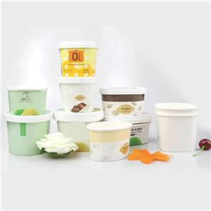 3 4 5 8 Oz Printed Paper Ice Cream Cups with Lids ice cream cups with lids