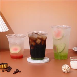 98 12oz 14oz 16oz 18oz 20oz etc Custom Clear Disposable Plastic Cup PET Beverage Cup for Milk Tea Coffee Cold Drinks Milk Tea and Coffee plastic tea cup