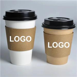 Coffee Shop Accessories Corrugated Cardboard Coffee Drink Cup Holder Tray Cup Carrier Paper Cup Holders Condensation Barrier