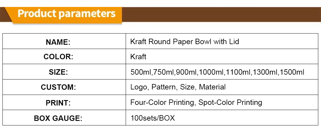 Kraft paper bowls (3)