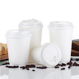 Custom LOGO Cafe Takeaway Cardboard 6oz 8oz 12oz 16 oz etc Cup for Hot Drink Double Wall Disposable Paper Coffee Cup With Lid paper coffee cup