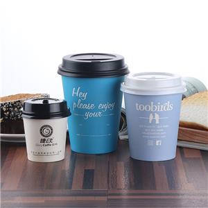 4oz Disposable Cafe Single Walls Coffee Paper Cup With Lid drink cup