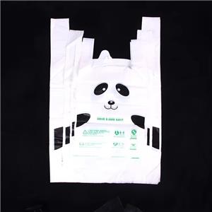 Customized Disposable Plastic Shopping Bag Thickened Tshirt Bags with Logo Disposable Poly Sacks