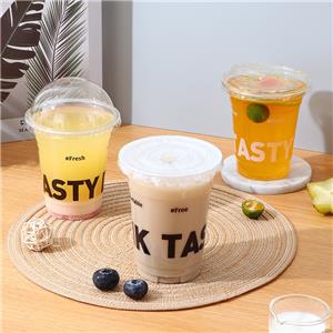 Custom LOGO Print Plastic Cup Disposable Ice Coffee Cold Cup Letter PET Low MOQ With Lids Straws Cold Drink Cup