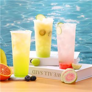 90/95 Caliber Disposable Customized 16oz 32oz Cold Drinking PP Hard 8 oz Plastic Bubble Tea Cups aliber Disposable cuplastic tea cup