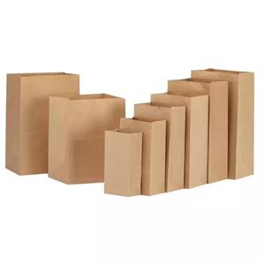 Take Away Packaging Kraft Brown Paper Bag for Bread kraft brown paper bags