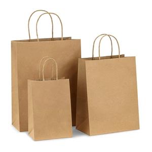 Recycled Brown Kraft Paper Gift Bags With Handles brown paper bags