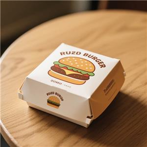 Hamburger Box Custom Disposable Fast Food Packaging Takeout Cardboard Burger Paper Box Chip French Fries Hot Dog Fried Chicken Fast food box