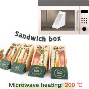 Disposable Triangle Toast Sandwich Lunch Box Container disposable triangle sandwich box