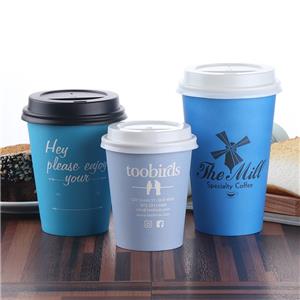 Custom Design Single Wall 8oz Disposable Hot Coffee Paper Cups paper cup