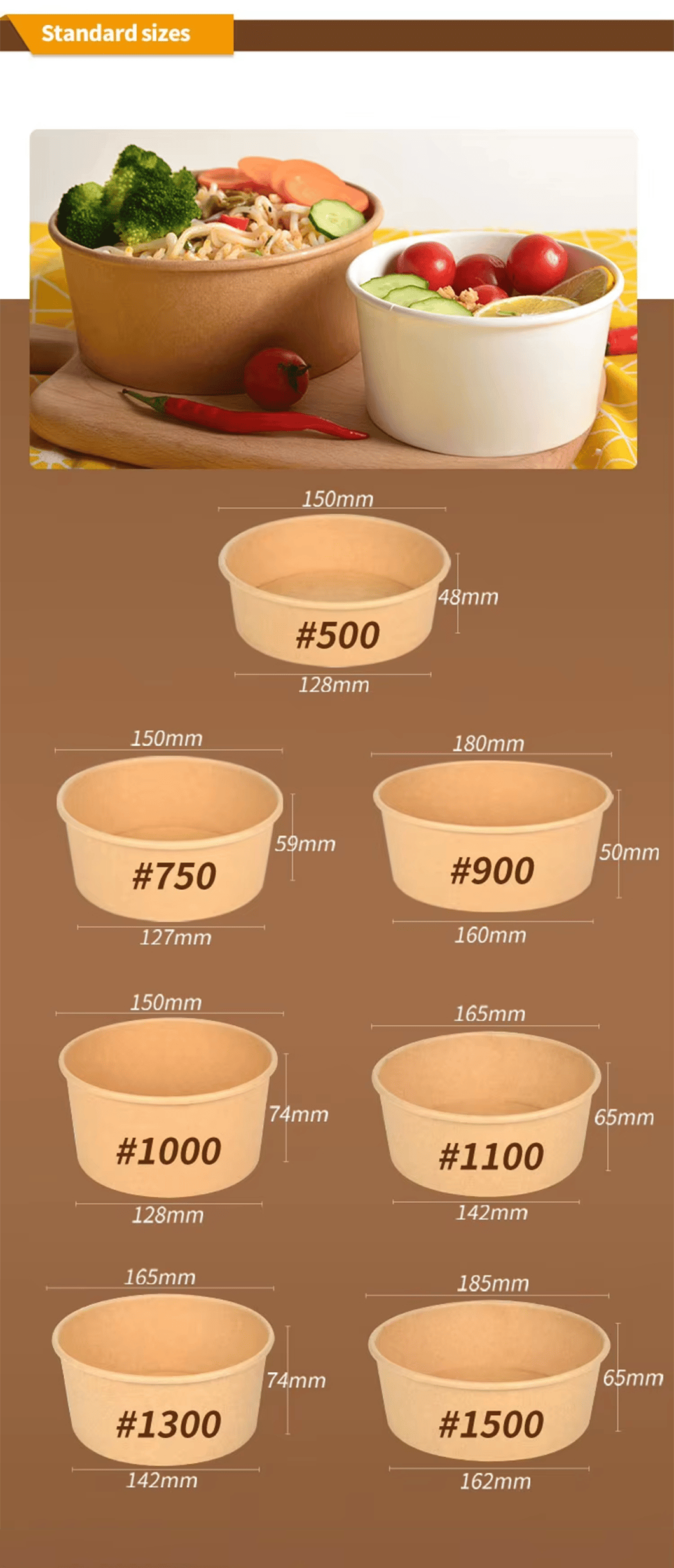 Kraft paper bowls (4)