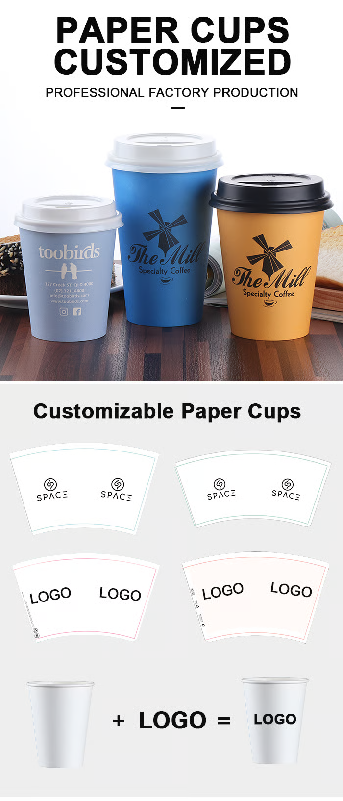 Disposable Kraft Paper Coffee Cups kraft cups