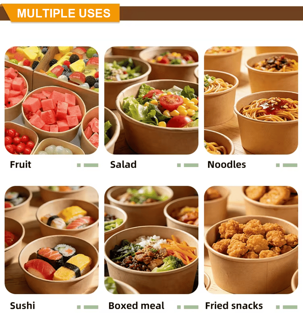 Kraft paper bowls (8)