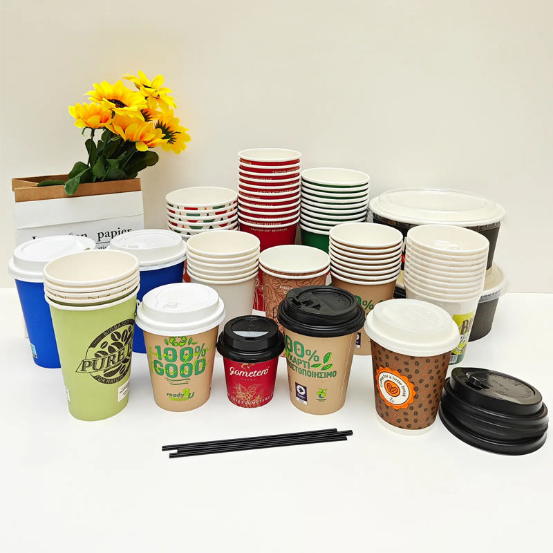XYJ Factory Custom Logo Disposable Paper Cups paper cup