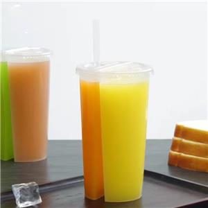 Unique Transparent Takeaway Cup Personalized Disposable Sharing Cup Split Plastic Cups With Logos A split cup for two drinks