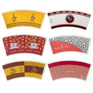 Hot Sale Raw Material Paper Cup Fans PE Coated Coffee Paper Cup Fan Popular Event Souvenir Accessory