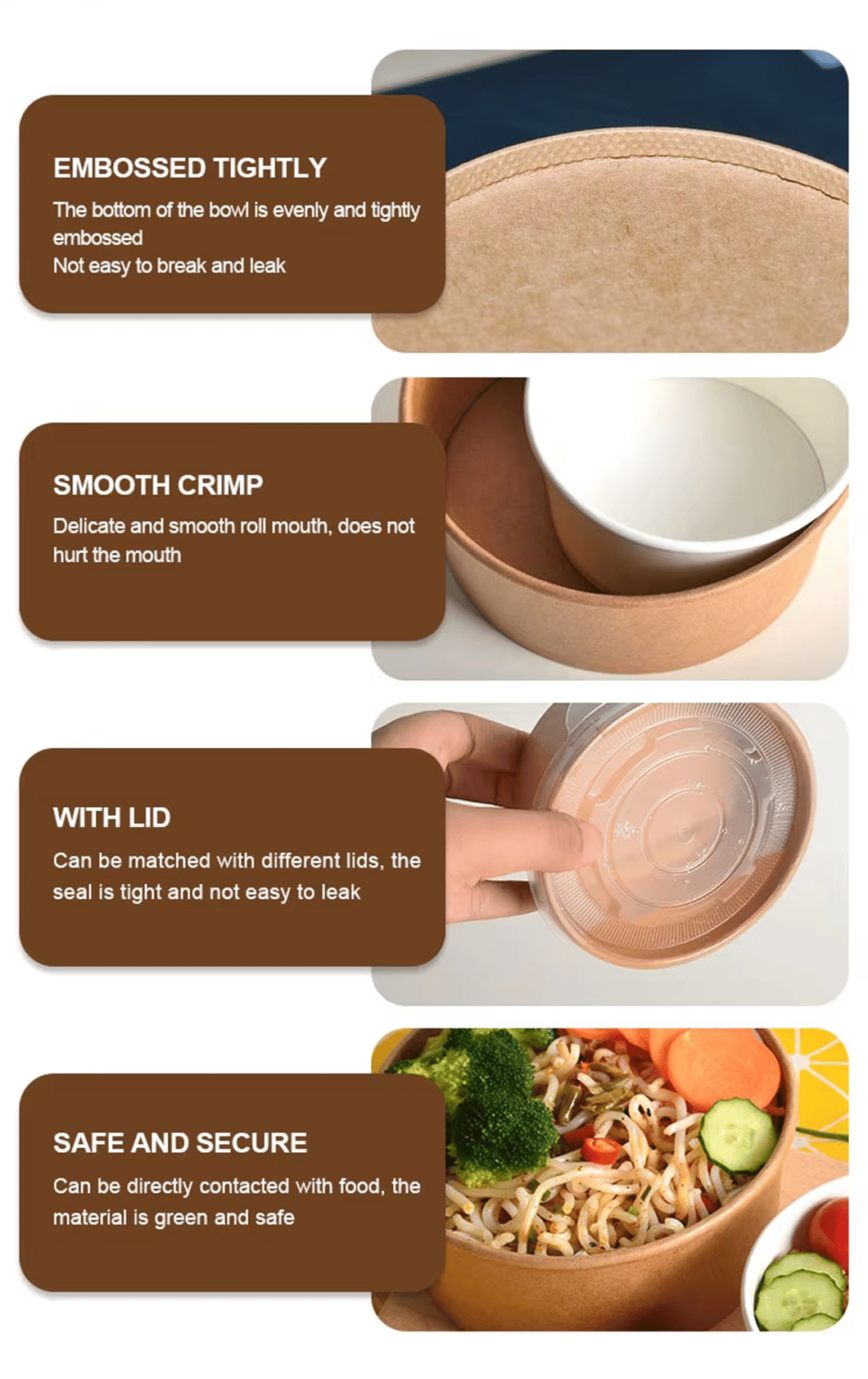 Kraft paper bowls (6)