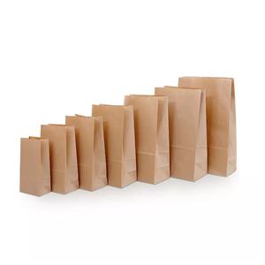 Take Away Packaging Kraft Brown Paper Bag for Bread bread paper bag