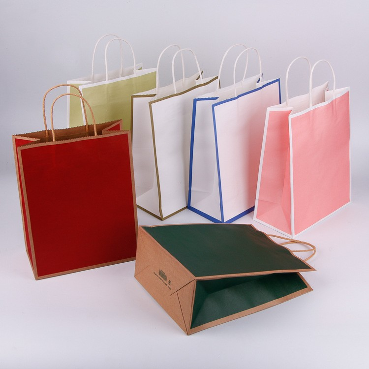 Custom Kraft Paper Gift Bag With Handles paper bags type