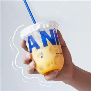 500ml Film Inner pp Cup Custom logo U Shape Disposable Milk Tea Plastic pp Cups U Shape Plastic pp Cups