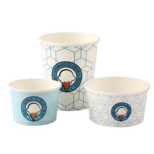 Colored Ice Cream Paper Frozen Yogurt Cups Food Containers ice cream containers