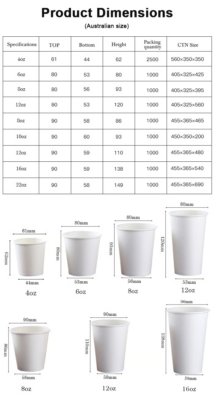 Disposable Kraft Paper Coffee Cups custom logo cups