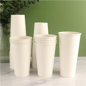 Custom LOGO Cafe Takeaway Cardboard 16oz Cup for Hot Drink Single Wall Disposable Paper Coffee Cup With Lid single paper cup