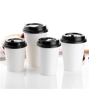 Disposable Single Wall Paper Cups 6oz 8oz 12oz etc Takeaway Coffee Cup to Go Hot Coffee Paper Cups with Lids single paper cup