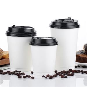 Custom LOGO Cafe Takeaway Cardboard 6oz 8oz 12oz 16 oz etc Cup for Hot Drink Double Wall Disposable Paper Coffee Cup With Lid double wall paper cup