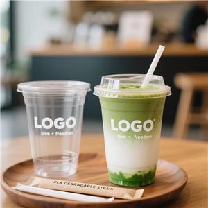 Disposable 90 Caliber PET Milk Tea Cup, Coffee Cold Drink Plastic Cup with Logo, Lemon Tea Transparent Cup cold drink cup