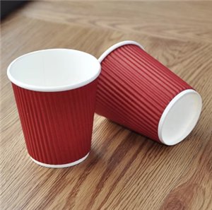 Bamboo Pulp Paper Biocup Kraft Ripple Paper Hot Drink Cups paper biocup hot drink